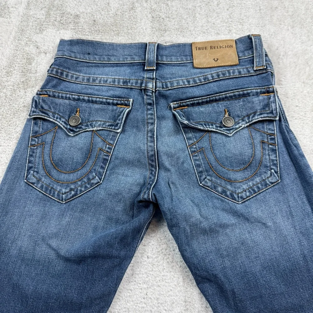 True Religion Ricky relaxed straight jeans men’s size‎ tag 28 blue indigo 30x31